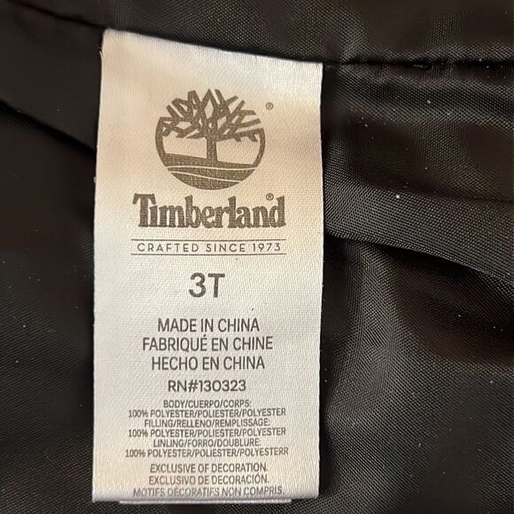 Timberland Kids Full Zip Quilted Puffer
Vest Burgundy Red size 3T - Picture 9 of 9